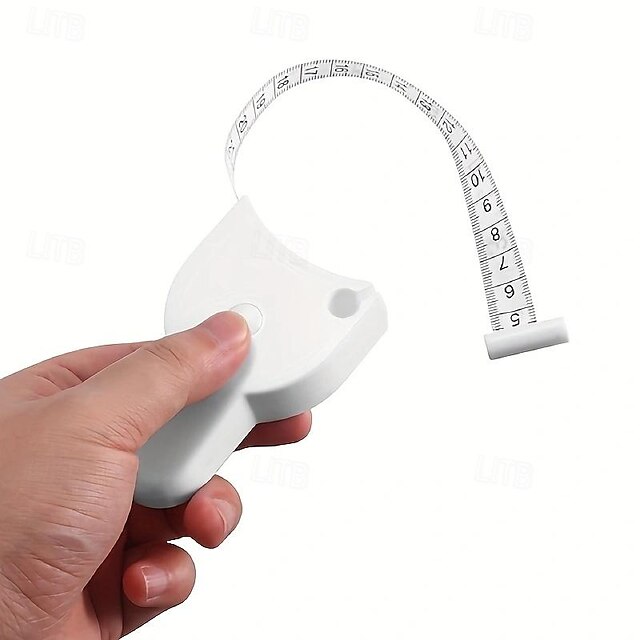 Automatic Retractable Body Measure Tape - 150cm / 60 inch Telescopic Self Measuring Tape for Body Measurement and Weight Loss Lock Pin and Push-Button Sewing Tapes