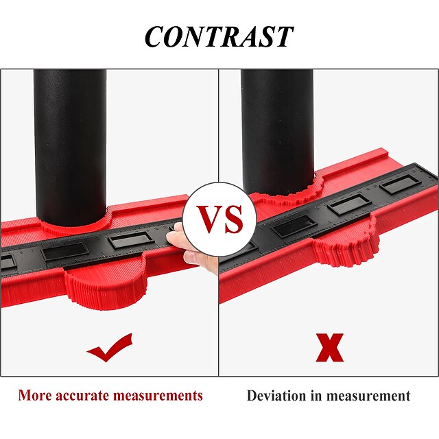 Contour Gauge Plastic Profile Copy Contour Gauges Standard Wood Marking Tool Tiling Laminate Tiles Tools Profile Measuring Tools