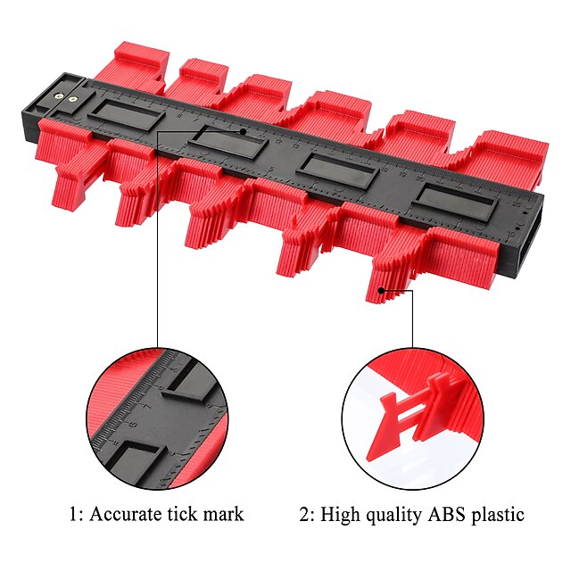 Contour Gauge Plastic Profile Copy Contour Gauges Standard Wood Marking Tool Tiling Laminate Tiles Tools Profile Measuring Tools